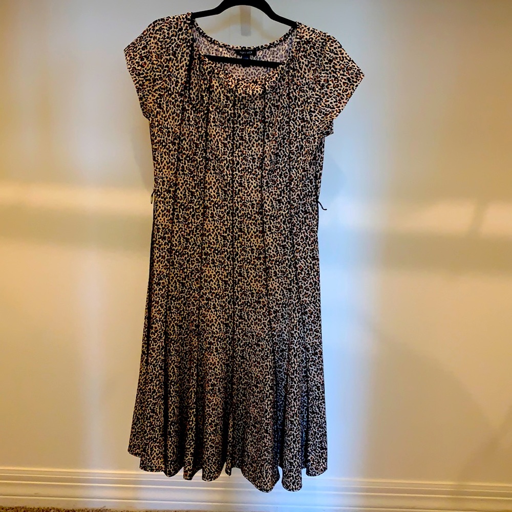 #Animal Print A-Line Dress